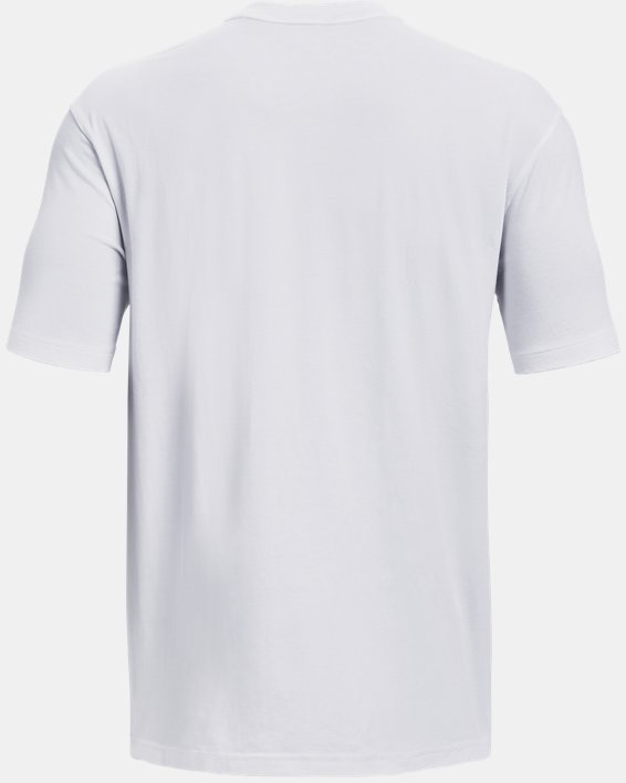 Camiseta UA Baseline Essential para hombre, White, pdpMainDesktop image number 5
